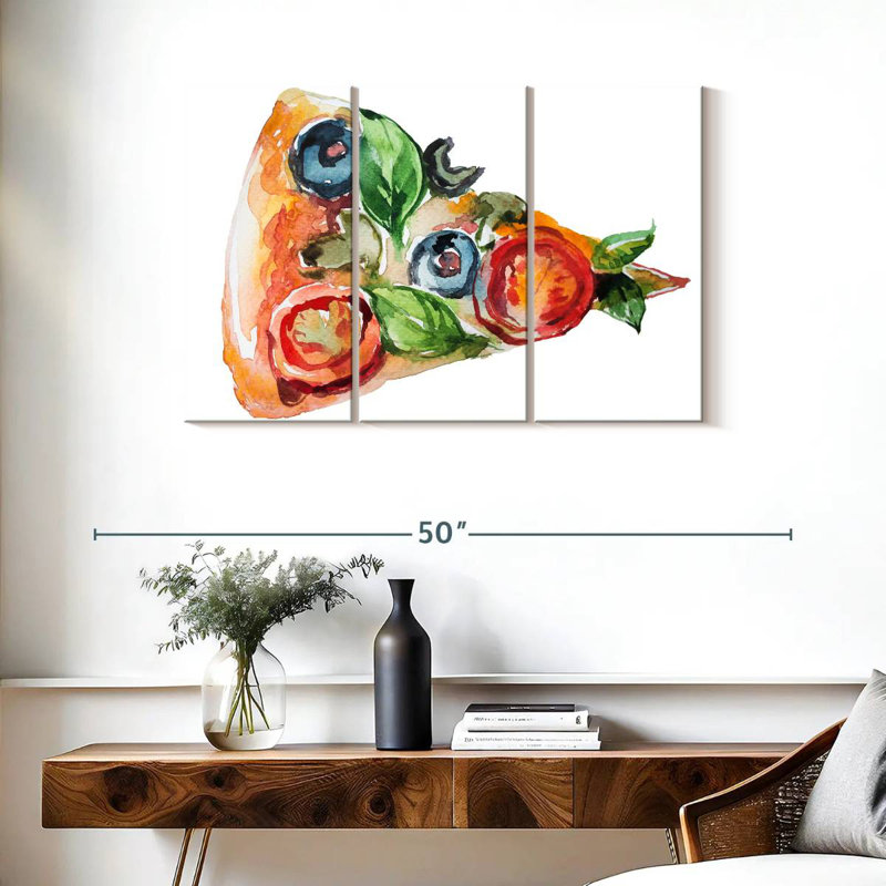 Yarlin Pizza Slice, 24" H x 38" W