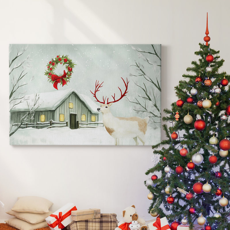 Christmas Holiday Arts - Toile tendue avec châssis, H 16 po x l 24 po