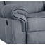 Causeuse inclinable Two en velours chocolat avec port USB et console-1631756429