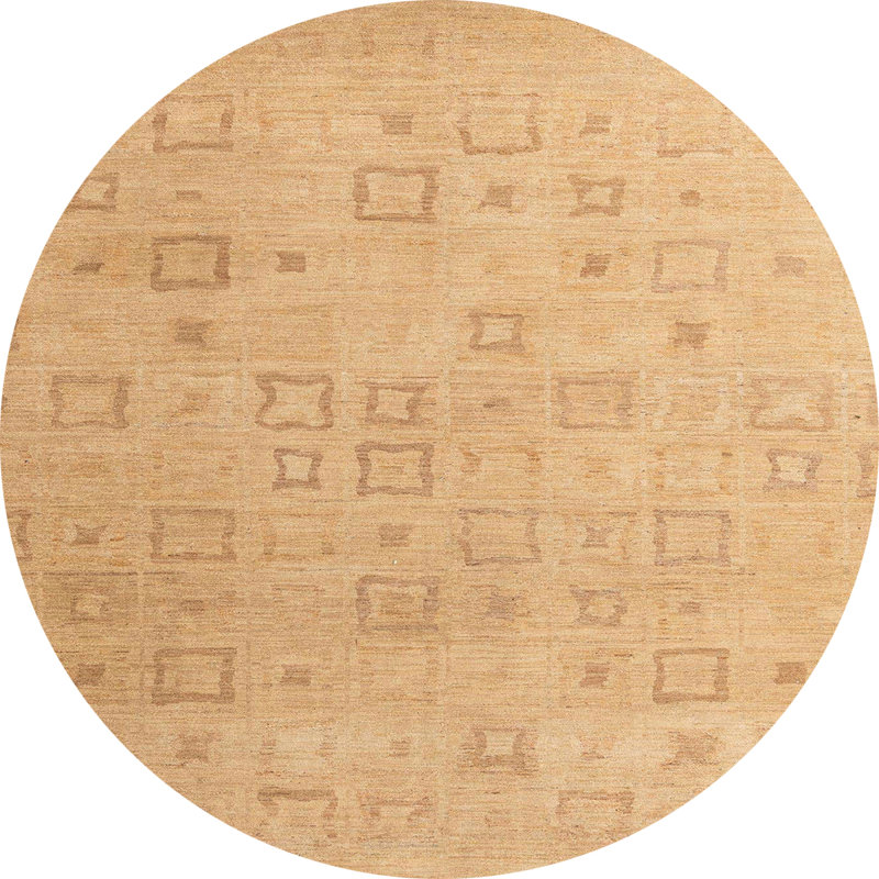 Tapis abstrait moderne 4972, Rond 7 pi