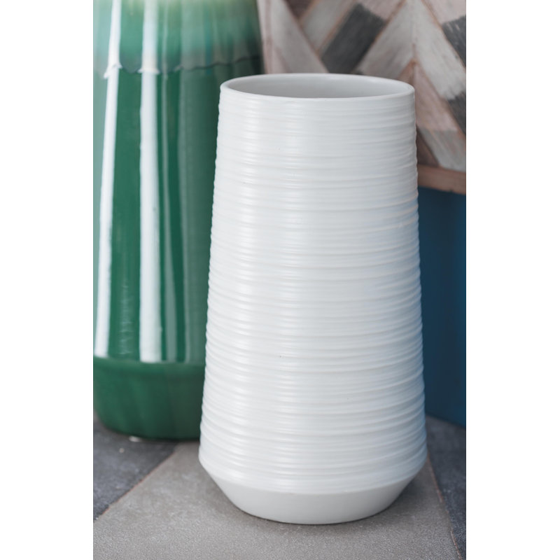 Becker Textured Porcelain Table Vase