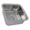 Brightwork Square Hammered Stainless 17" L x 17" W Bar Sink