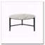 Table basse ronde en simili marbre Tandi