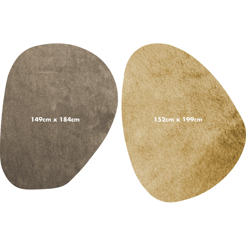 Caira Vinyl Machine Printed Area Rug, Rectangle 6'6.3" x 9'4.6"