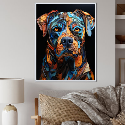 «Boxer Boldness I», art mural sur toile
