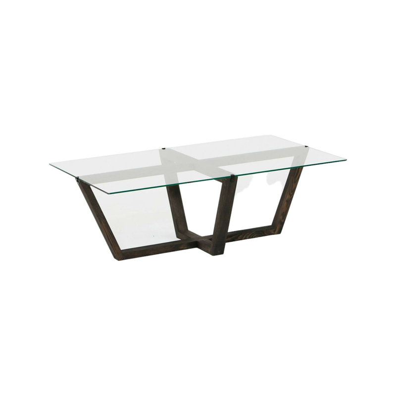 Jecory Cross Legs Coffee Table, Anthracite