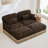 Deep Seat Sofas Chenille Leopard Print, Modern Modular Couch For Home