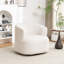 Fauteuil demi-tonneau pivotant rembourré Pietsch