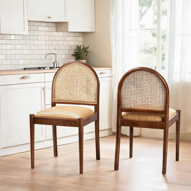 Ensemble de chaises de salle à manger modernes en bois d'acacia