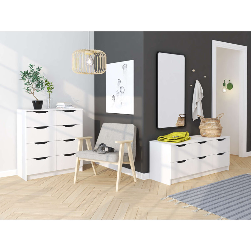 Kosta 6 Drawer 122Cm W Tallboy