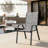 Melisa Patio Dining Set 5 Pieces, Outdoor Furniture W/30"X 30" Table and 4 Stackable PVC-coated polyester Chairs, Metal Table and Chairs for Patio, Lawn, Garden, Poolside, Backyard (Umbrella not Included)-109050405