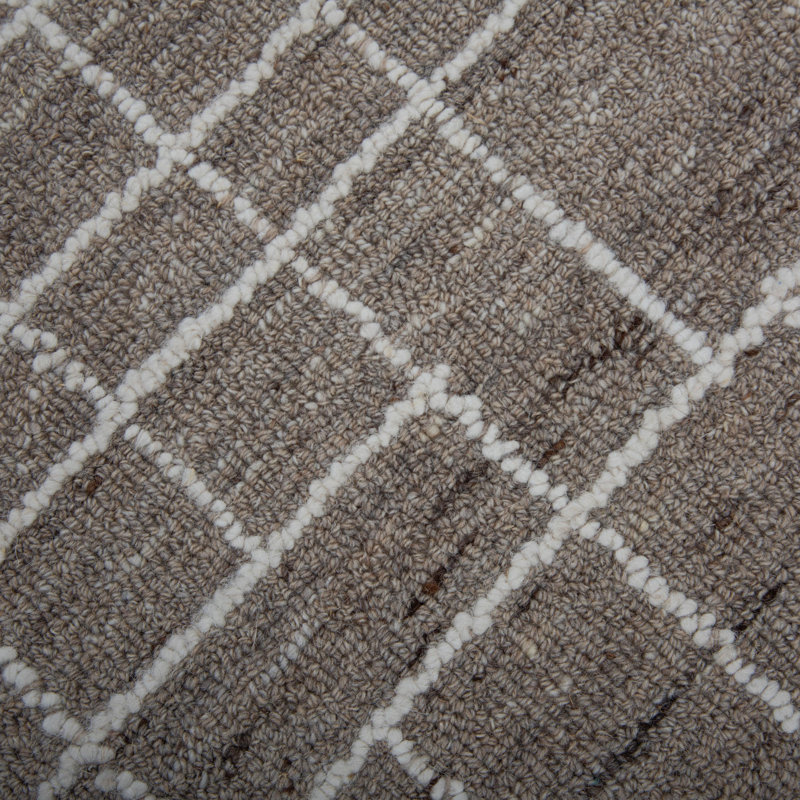 Tapis 100% laine touffeté à la main, Rectangle 8 pi 9 po x 11 pi 9 po