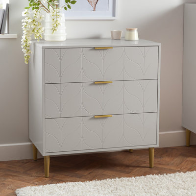 Adams 80cm W 3 - Drawer Chest of Drawers