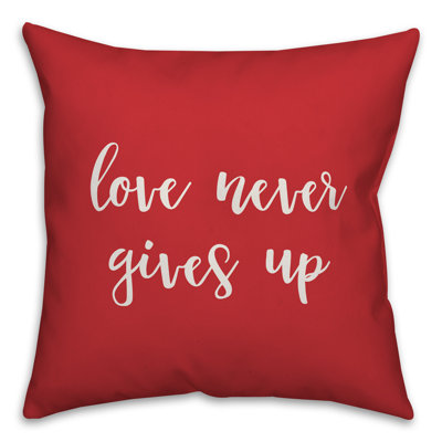  Coussin Love Love Gives Up