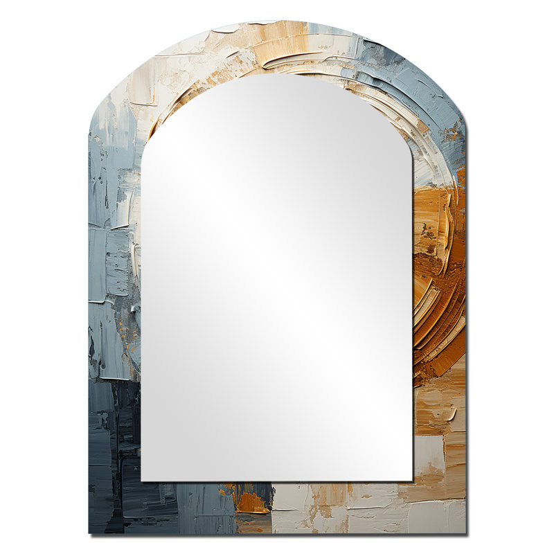 Miroir mural bleu vif, 34 po x 25 po