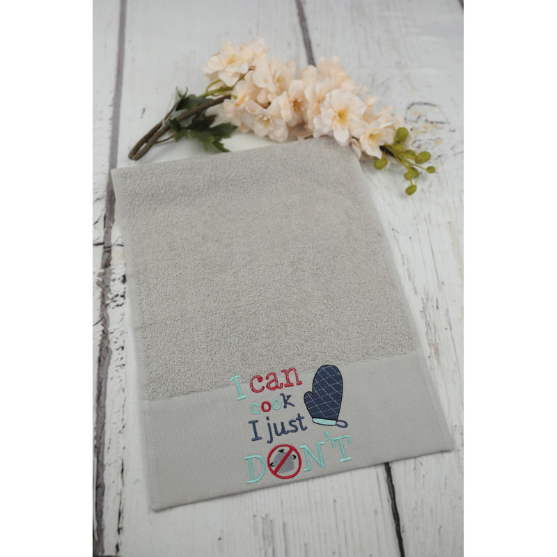 Serviette 100% coton Bentzel, Gris / rouge / bleu