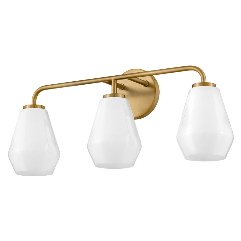 Éclairage pour meuble-lavabo Joss & Main Caravella, Laiton laqué