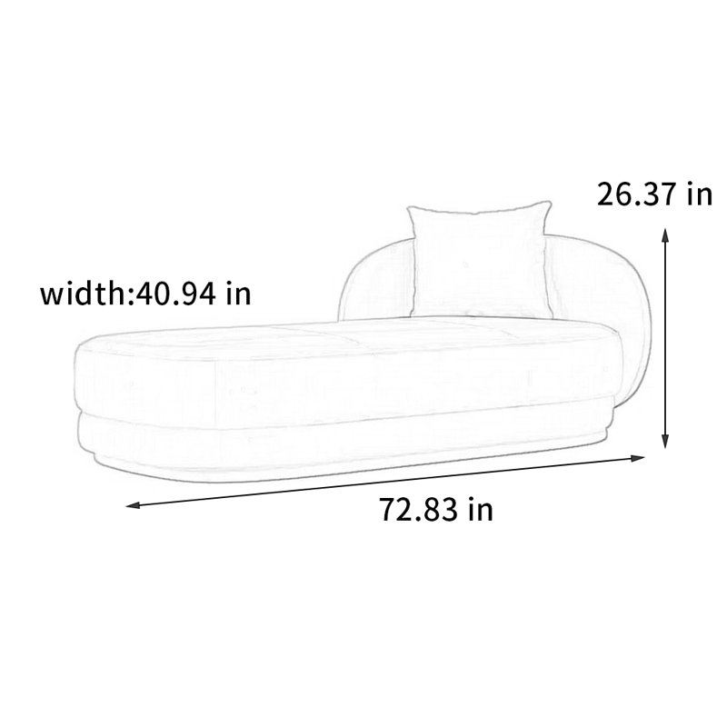 Chaise moderne et luxueuse confortable et moderne, Orienté à droite