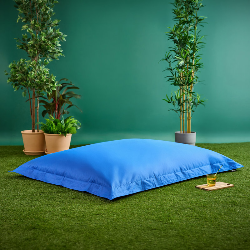 Bazaar Bag Water-Resistant XL Floor Cushion Bean Bag, Blue