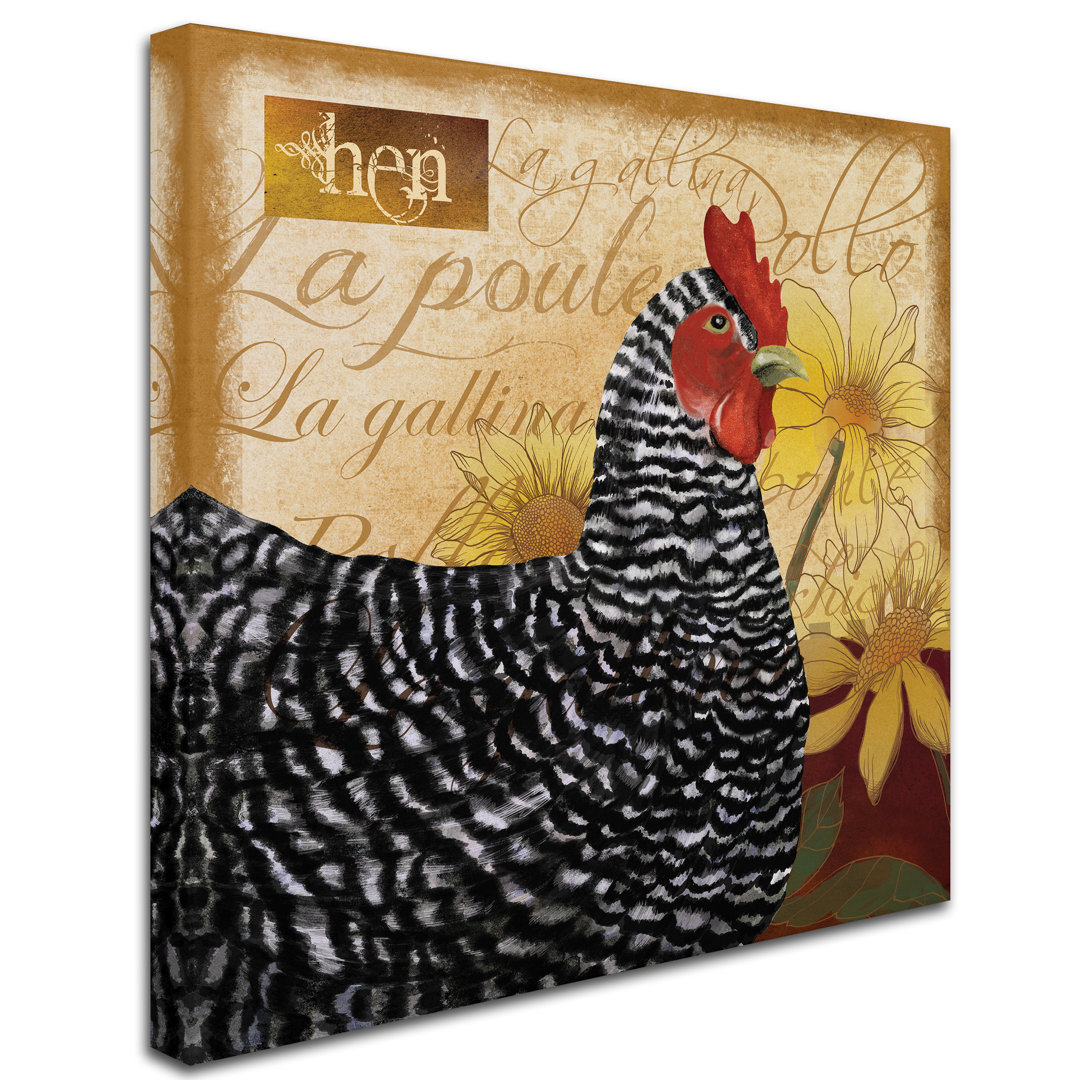 Asadulla 'Chicken' Graphic Art Print on Wrapped Canvas Zoomie Kids