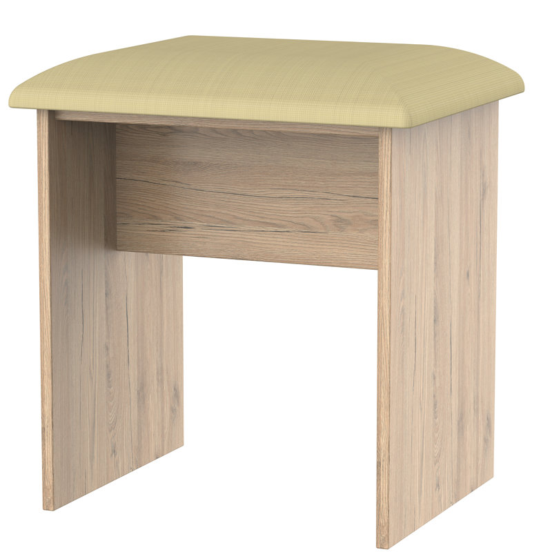 Fully Assembled Lyndale Dressing Table Stool, Bordeaux Oak