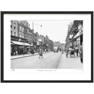 Peckham, Rye Lane C1955 by Francis Frith - Single Picture Frame Print