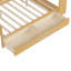Lit de jour multifonctionnel en bois avec rangement et bureau d'étude pour optimiser l'espace-704581267