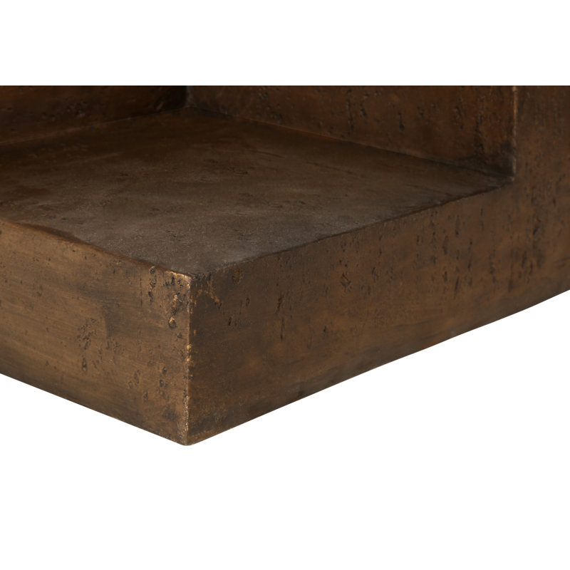Table d'appoint, h 25 po, intérieur ou extérieur, table d'appoint, table de chevet, bout, carré, chambre à coucher, salon, noyer, contemporain, moderne