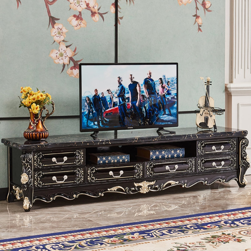 Meuble télé moderne et simple, H 20,08 po x L 86,61 po x l 19,29 po