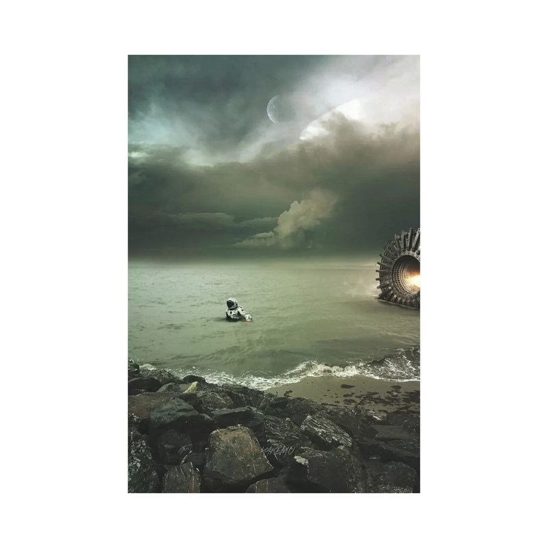 Ground Zero by Rob Hakemo - Print on Canvas, Wrapped Canvas, 20.32 cm H x 30.48 cm W