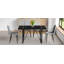 Ensemble de table de salle à manger 5 pièces, table de salle à manger rectangulaire minimaliste, 4 chaises avec pieds en métal-2015143831