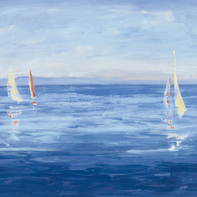 «Open Sail with Red Crop» par Julia Purinton - reproduction