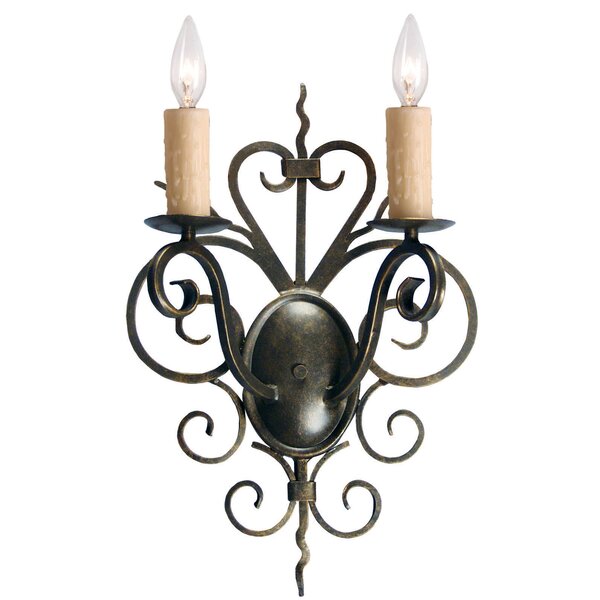 2nd Ave Lighting Kenneth Steel Candle Wall Light | Wayfair