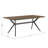 Devan 70" Iron Metal Base Dining Table And X-Back Metal Chairs Set - Table And 4 Chairs-427965982-427965981