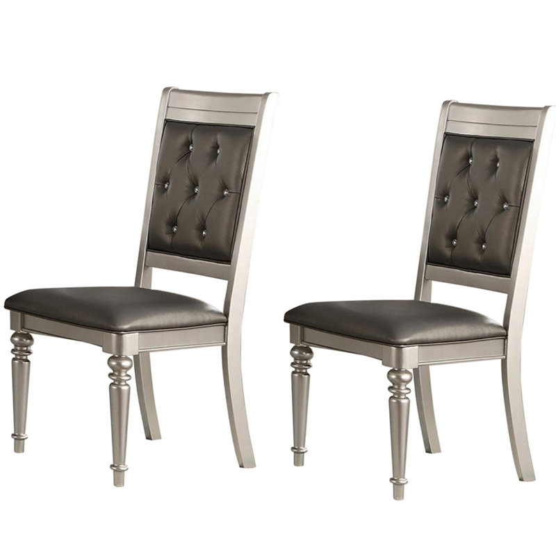 Mesai Faux Leather Upholstered Side Chair