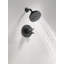 Ensemble de garniture de robinet de douche Saylor 17 Series avec pomme de douche H2Okinetic, système de douche, ensemble de robinet de douche, pomme de douche et poignée, noir mat (valve non incluse)-74993313