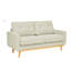 Mid-Century moderne rembourré de 67,7 po de largeur avec pieds en bois, 2 sièges, crème, 29,96 po de profondeur, café et conversation-813001934-818542441