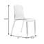 Lade Transparent Plastic Stackable Dining Chair with Waterfall Edge Seat – Lightweight Versatile Accent & Kitchen Side Chair, No Assembly Required-835357449
