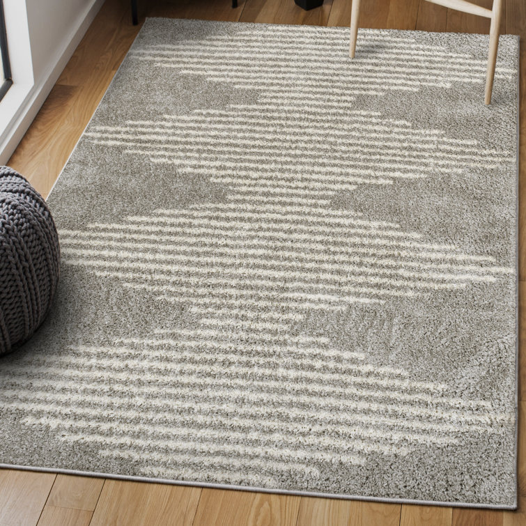 Laurel Foundry Modern Farmhouse Cinderford Stripe Flatweave Performance  Ivory Machine Washable Area Rug & Reviews