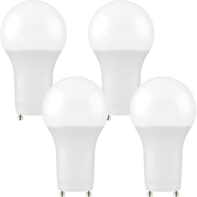 60-watt Eq A19 Gu24 Led Light Bulb 2700k - 4-pack