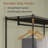 Heavy Duty Rolling Garment Rack, 3-Tier Adjustable Wire Shelving & Double Hanging Rods, Black Metal Freestanding Closet Organizer for Clothes