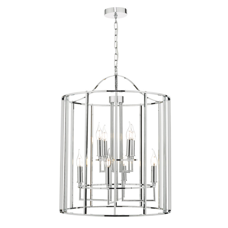 Sergey 8 - Light Chrome Lantern Pendant