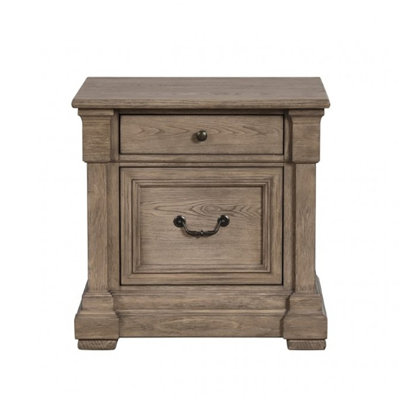 Blackeo 2 Drawer Nightstand