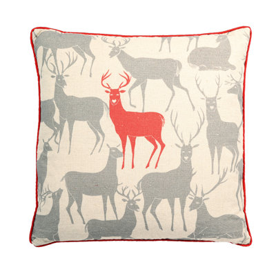 Treden Reindeer Square Pillow Cover and Insert