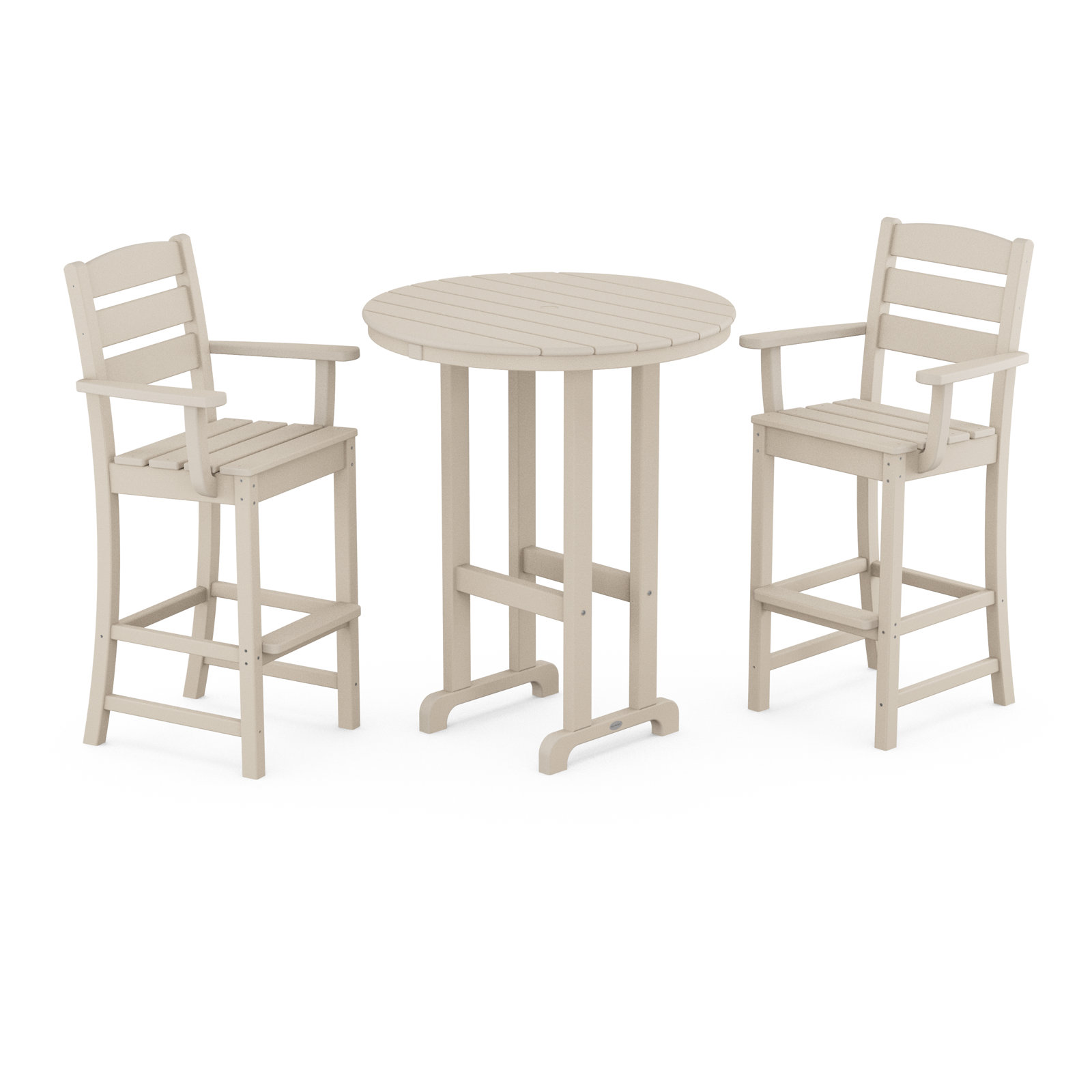 POLYWOOD® Lakeside 35" Patio Dining Set, Sand