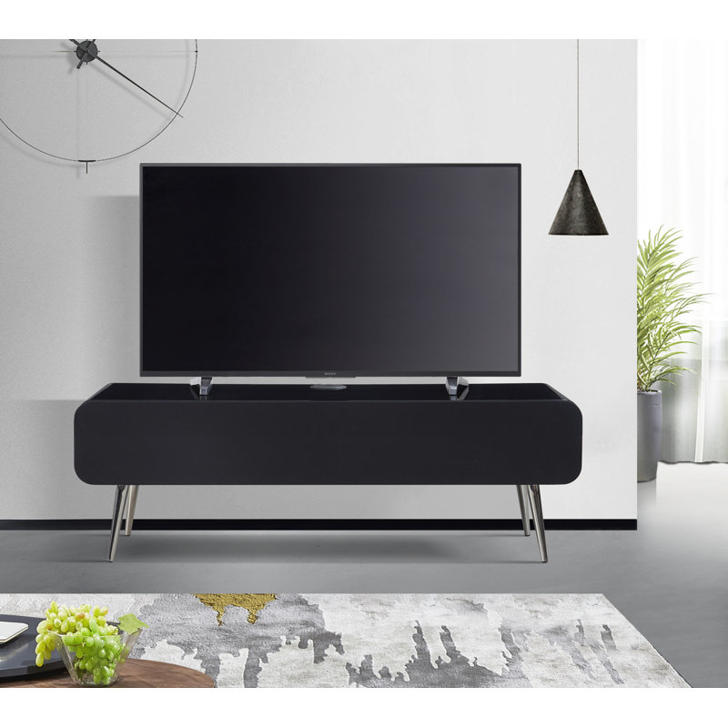 Luper Unfinished TV Stand for TVs up to 60", Gloss Black