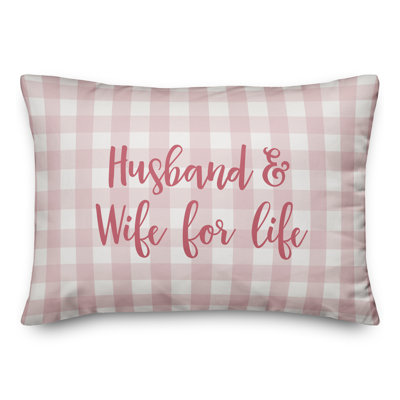  Husband & Wife For Life Throw Pillow