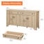 Buffet Haikey de 59 po de largeur avec 4 portes et 2 tiroirs, tablettes réglables-2000599391
