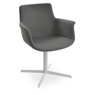 Bottega Metal Solid Back Arm Chair by sohoConcept