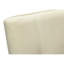 Chaise de salle à manger, hauteur 37 po, ensemble de 2, rembourrée, salle à manger, cuisine, tissu crème, bois massif gris, transitionnel